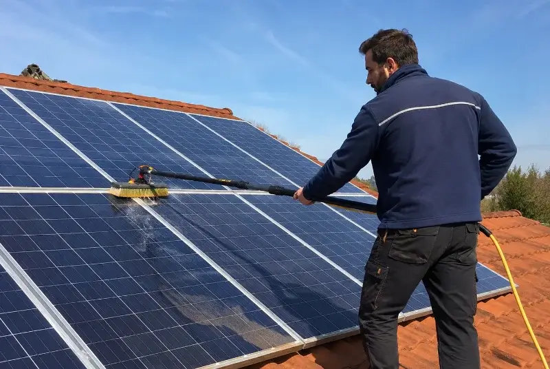Nettoyage et entretien de panneaux solaires à Noyant-Villages